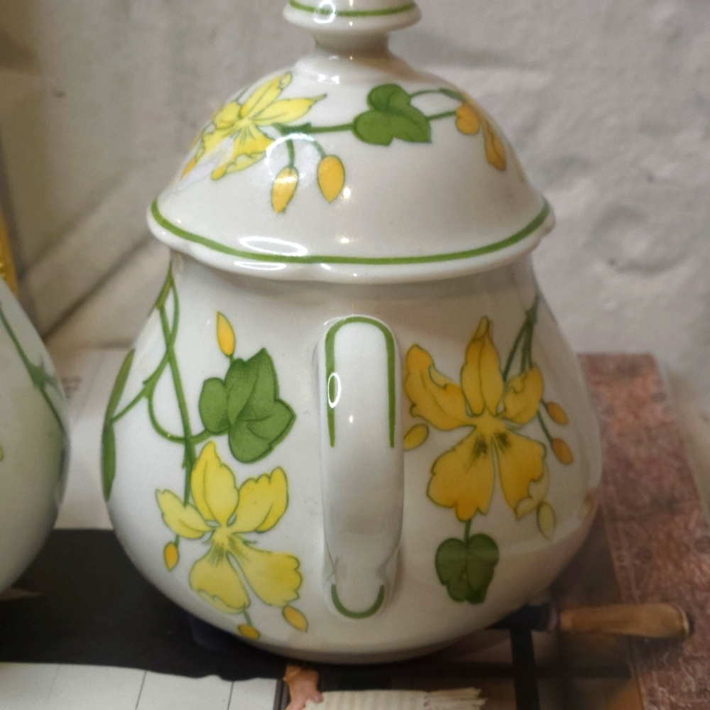 Floral Teapot and Creamer Set - Picture 10 of 16